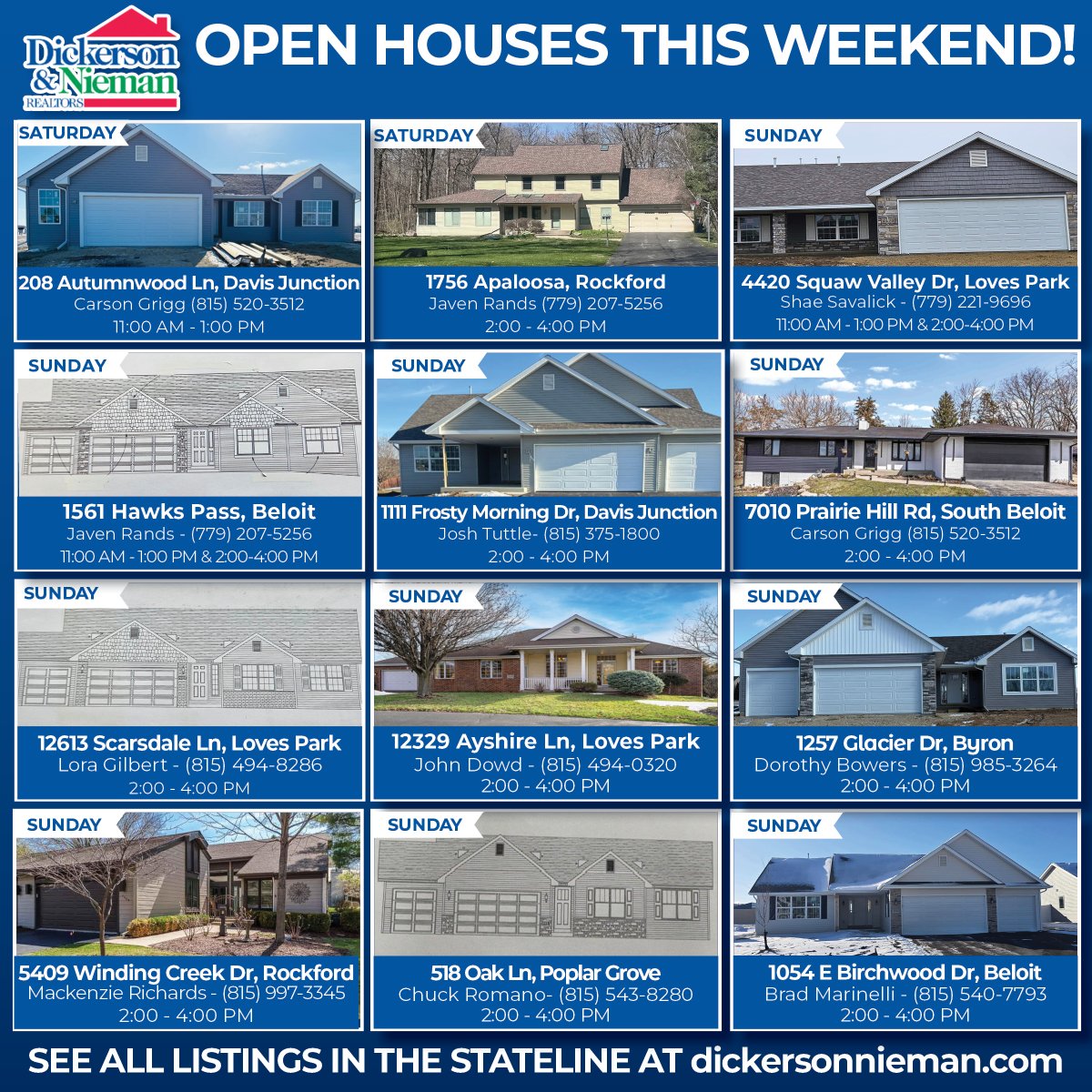 DNRealtors's tweet image. Dickerson &amp;amp; Nieman's Open Houses this weekend! 🏡

For a complete open house list in the 815, please see the link below. 👇
bit.ly/815OPEN
#DNRealtors #815RealEstate #OpenHouseSunday