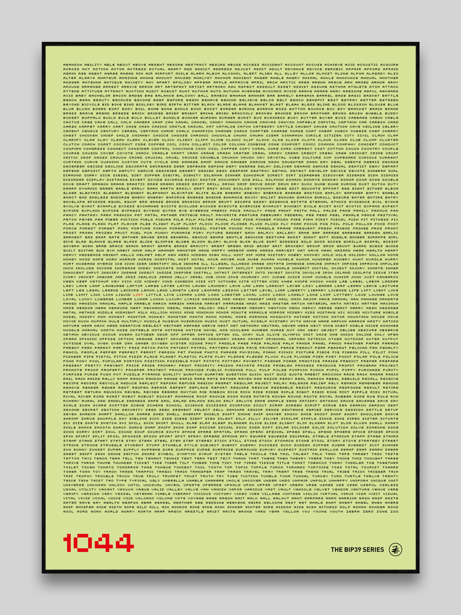 zetra_art's tweet image. 1044/LIST now available via @BMAG_HQ here shop.museum.b.tc/items/1044-lis…
2048 words to fix the world💥#bip39 #bitcoinart