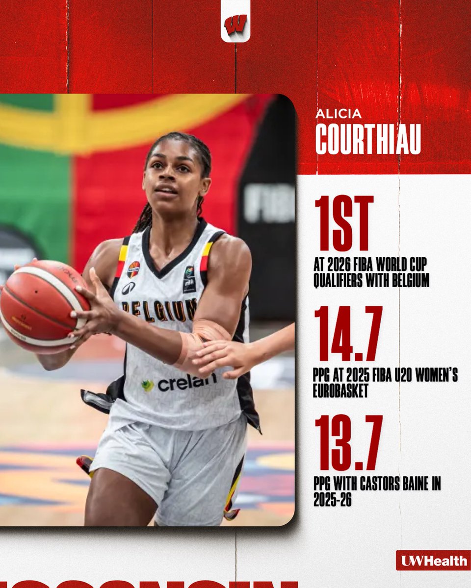 A bucket-getter with international experience! 🇧🇪

Alicia Courthiau is a Badger! 🦡