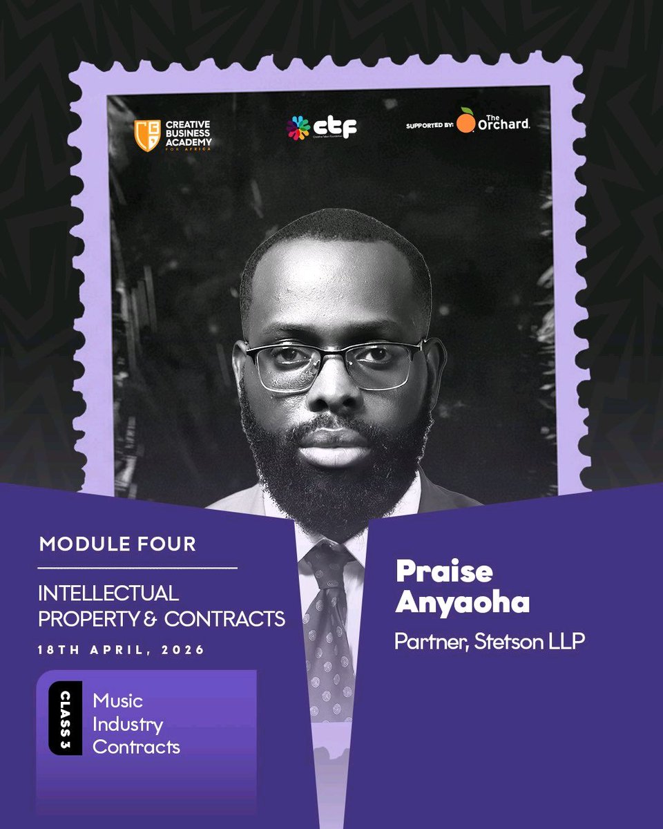 iredempire74224's tweet image. 🎓🔥 What a profound session today at #CBAAfrica! Praise Anyaoha shared key insights into Intellectual Property and Contracts in the music industry. 🚀 What do you think sets a good music contract apart? Let’s discuss! 🌟 #CreativeBusiness #MusicRights #iredempire #musicbusiness