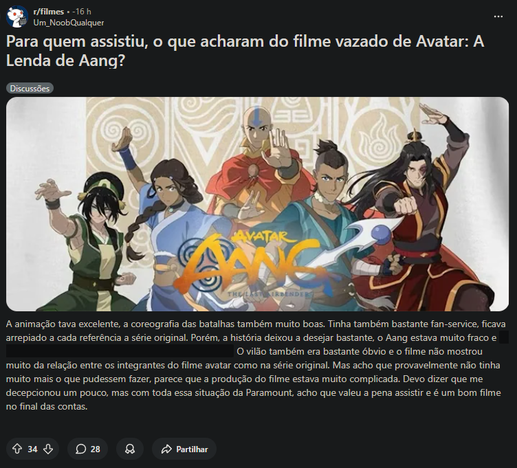 WillMonteiroFX's tweet photo. Avatar: A Lenda de Aang que teria filme lançado em Outubro apenas, foi vazado completamente. https://t.co/HbarDa8GEq