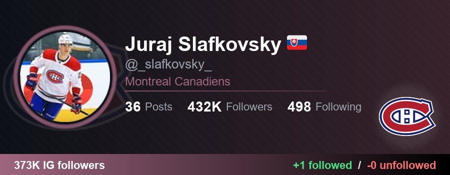 NHLFollowTrack's tweet image. 👉 _slafkovsky_ (Juraj Slafkovsky 🇸🇰) started following 1 and unfollowed 0:

✅ kapanenoliver (Oliver Kapanen)
🔗 instagram.com/kapanenoliver

#GoHabsGo #NHL