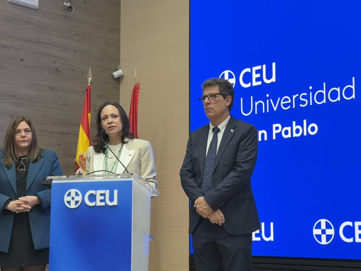 CEFAS_CEU's tweet photo. 🇻🇪 La esperanza para Venezuela 🇻🇪 

🙌🏼 Hoy hemos recibido a @MariaCorinaYA en @FundacionCEU para celebrar su reunión con @VenteVenezuela y distintas instituciones venezolanas. https://t.co/1aTLVz9OfA