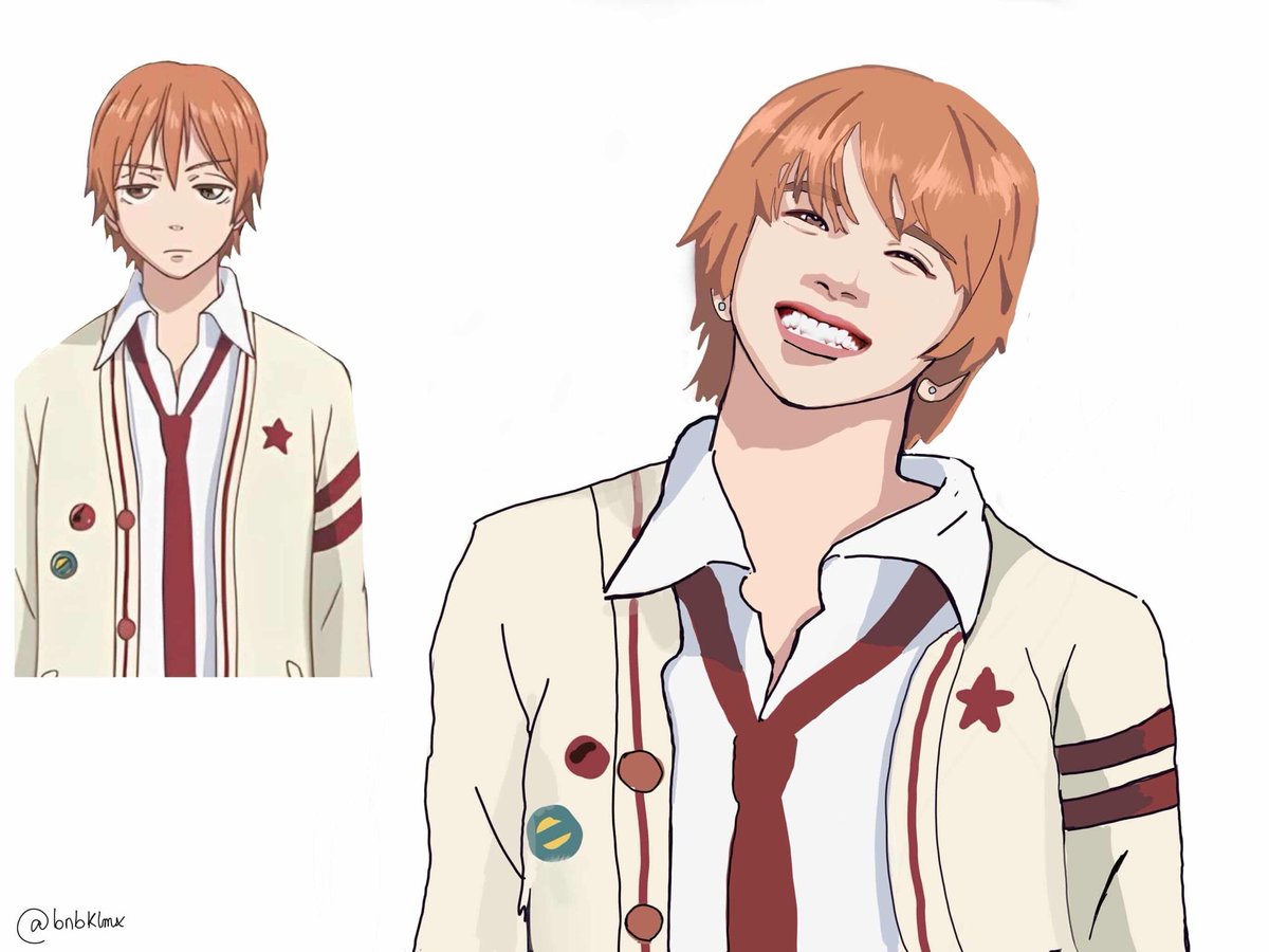 bnbklmx's tweet image. saw the similarities between those two and made this #bnd #boynextdoor #otani #lovelycomplex #anime #woonhak #kpop