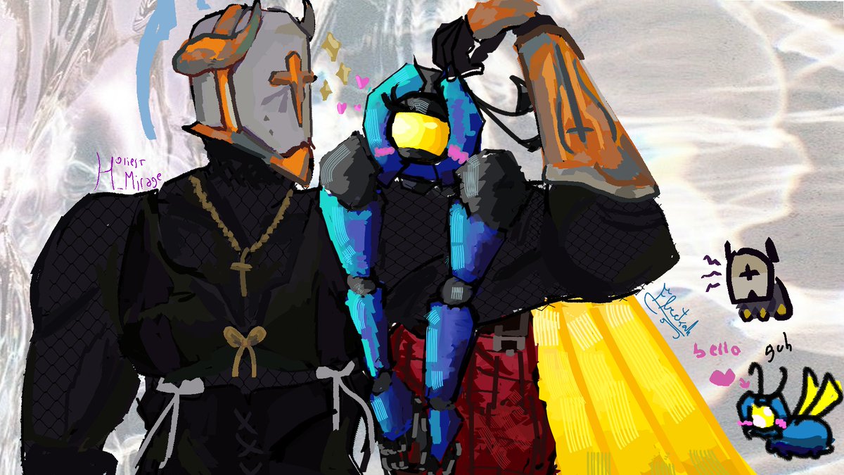 Holiest_Mirage's tweet photo. gulp..... collab with @Fleetraah.... gabriel and V1 time #ultrakill #gabv1el https://t.co/4ts6T4Nr82