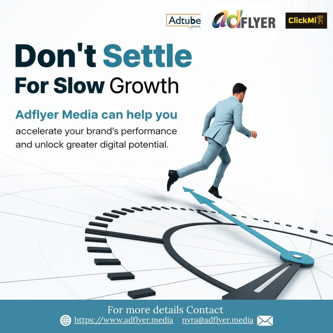 AdflyerMedia's tweet image. Don’t settle for slow growth—scale smarter with AdTech that delivers real results 🚀

#AdTech #DigitalGrowth #PerformanceMarketing #SmartAds #AdflyerMedia