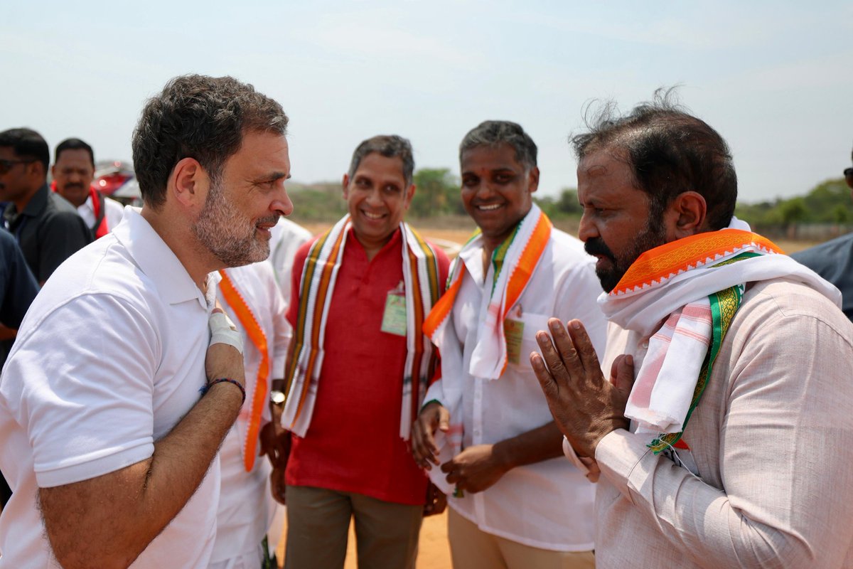 MYaskhi's tweet photo. I participated in the public meeting addressed by Rahul Gandhi Ji in Ranipet district as part of the Tamil Nadu Assembly elections. I attended the event along with Telangana Deputy Chief Minister Bhatti Vikramarka garu, TNCC President Selvaperunthagai garu, https://t.co/uHcUjHypJV