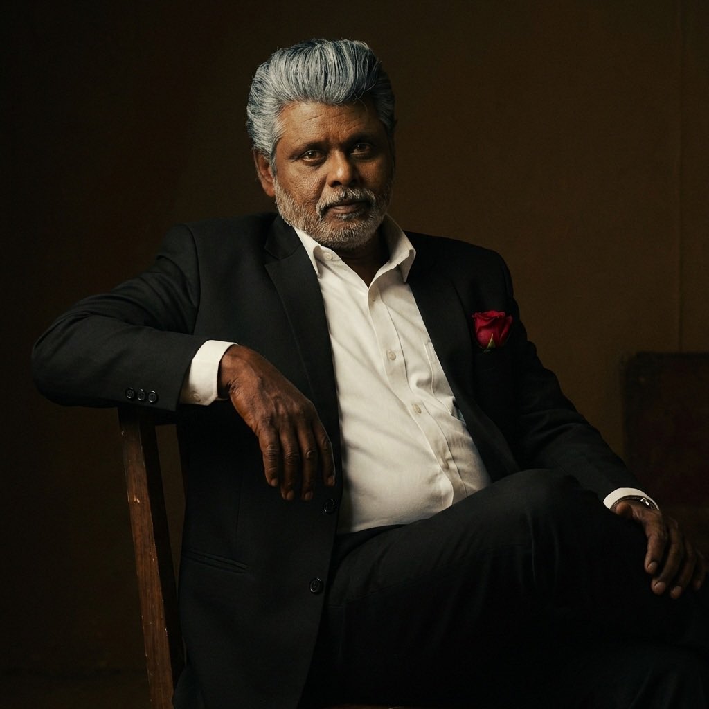 GMSundar_'s tweet photo. Tried re creating the famous #DonCorleone 🌹

#Photoshoot #Godfather #GMSundar https://t.co/DCLQgJu0GT