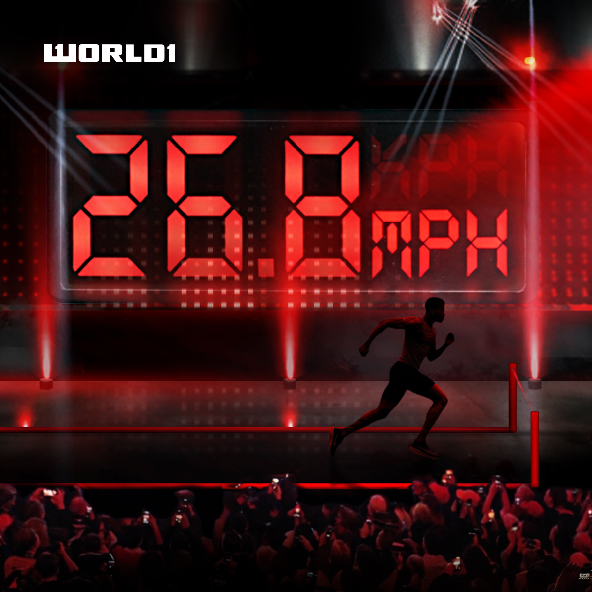 world1champs's tweet photo. Who’s REALLY the World’s Fastest Man? World’s Fastest Woman? It’s time to find out.

Introducing the World 1 Speed Chamber. Where speed is measured in MPH/KPH. A number everyone can relate to.

No blocks. No excuses. Just 100% pure speed.

One lane to spotlight the fastest in the world.