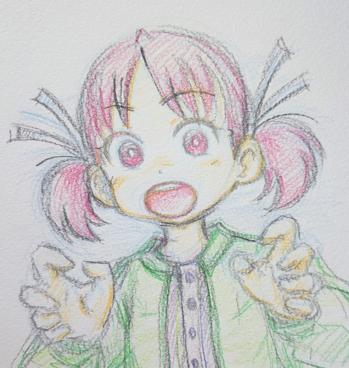 「オール色鉛筆 割といけるな」|くれじじ@5/5コミティアのイラスト