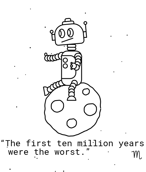 megamitts1's tweet image. #p5js #processing #art #hitchhikers #robot #lineart 

Marvin the Robot

code: openprocessing.org/sketch/2920190