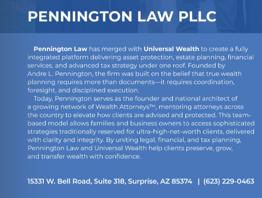 abonelaw's tweet photo. Introducing Pennington Law PLLC! It's so amazing to be a part of the growing network of Wealth Attorneys™, mentoring attorneys across the US to elevate how clients are advised and protected. 

https://t.co/EeD0zMIrNc 

#WealthAttorneys #EstatePlanning #EstatePlanningAttorney https://t.co/dIzwCtAXjb