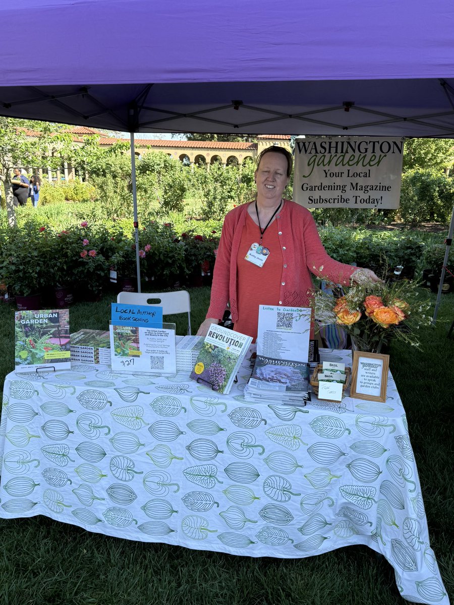 WDCGardener's tweet image. Come see us at the Franciscan Monastery Garden Guild Plant Sale until 5pm today (Saturday 4/18 ONLY) - we are neighbors with the @PotomacRoseSoc answering your rose questions! Find us in the purple tent! 
#gardendc #DC #DMV #plantsale
