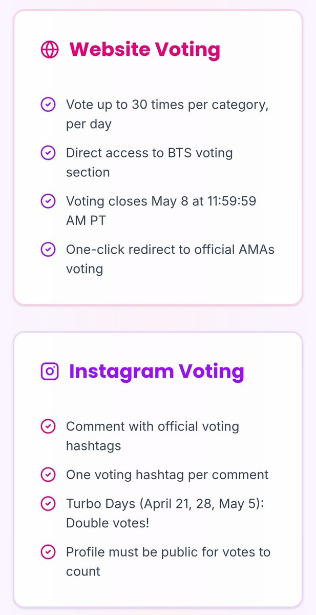 Daechwitaax's tweet photo. BTS AMAs Voting Hub is now live — designed for fast and easy voting. 

🖇️https://t.co/lIZ9k8wqLO

Vote daily. Stay consistent. Every vote counts.

#BTS #BTSARMY #VoteForBTS #AMAs #AMAs2026 #BTSVoting 

STEPS BELOW ⬇️ https://t.co/8HHjmNn2be