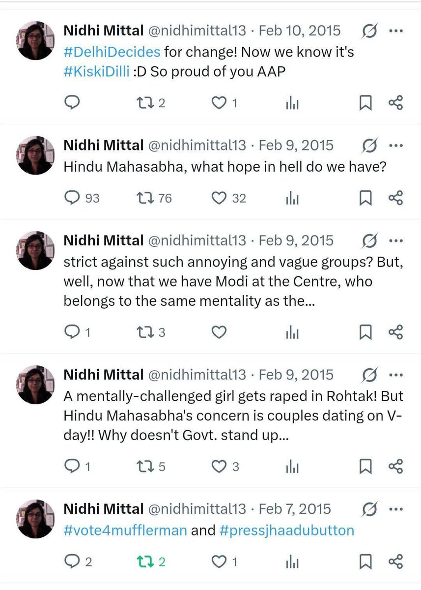 BS_Prasad's tweet image. Gems of Nidhi Mittal, wife of Lenskart CEO Peyush Bansal. 

Just like the husband who openly discriminated against Hindus, his wife mocks Hindus and celebrates the Pope.....

She has now deleted her X account....