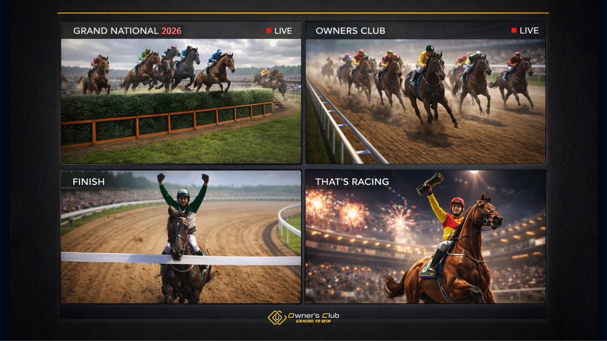 Grand National this year showed one thing
Favorites don’t guarantee anything

Now look at Owners Club  The same thing happens here… just quieter

Run one and see

#GrandNational #Web3 #Web3Game