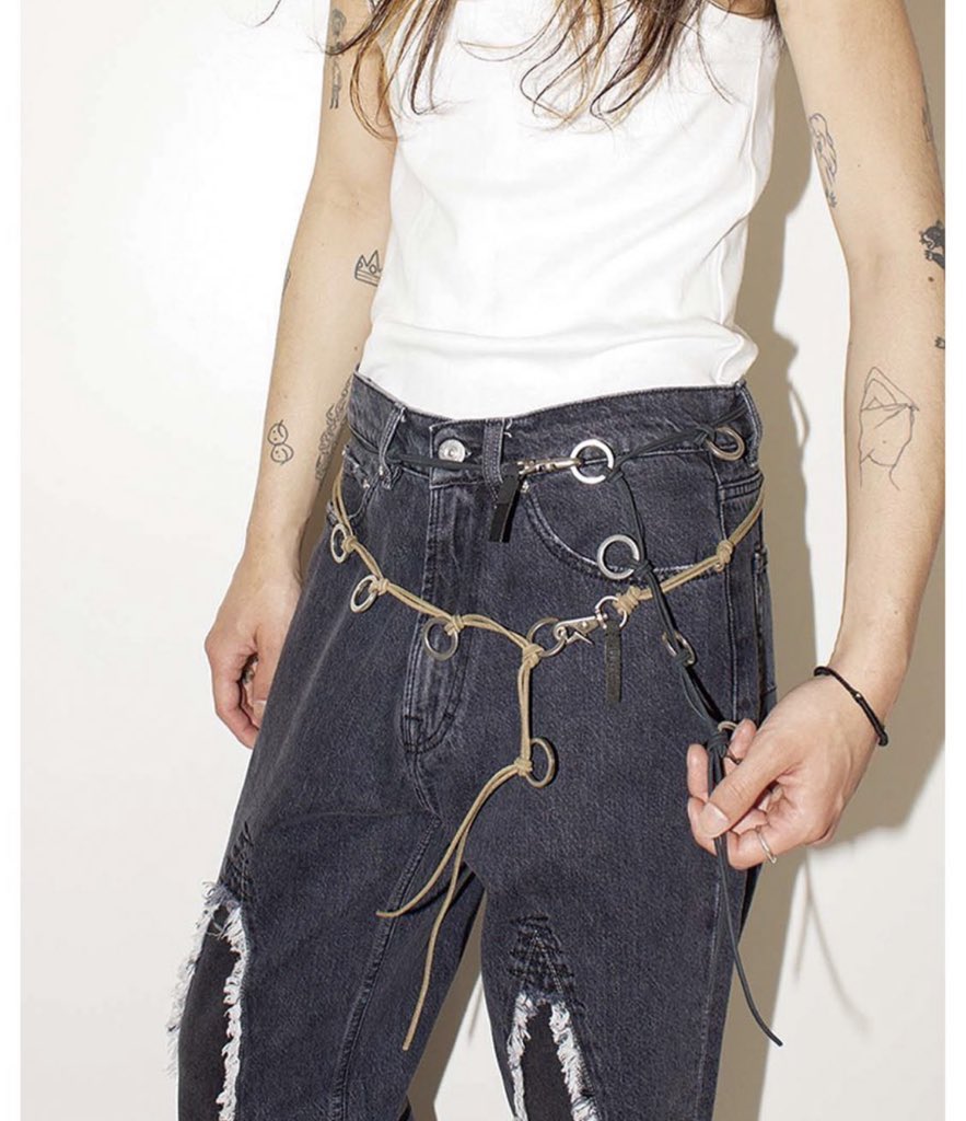 YOU ARE TELLING ME THAT TAEHYUNG WEARING THAT BELT AS NECKLACE?!?! his mind