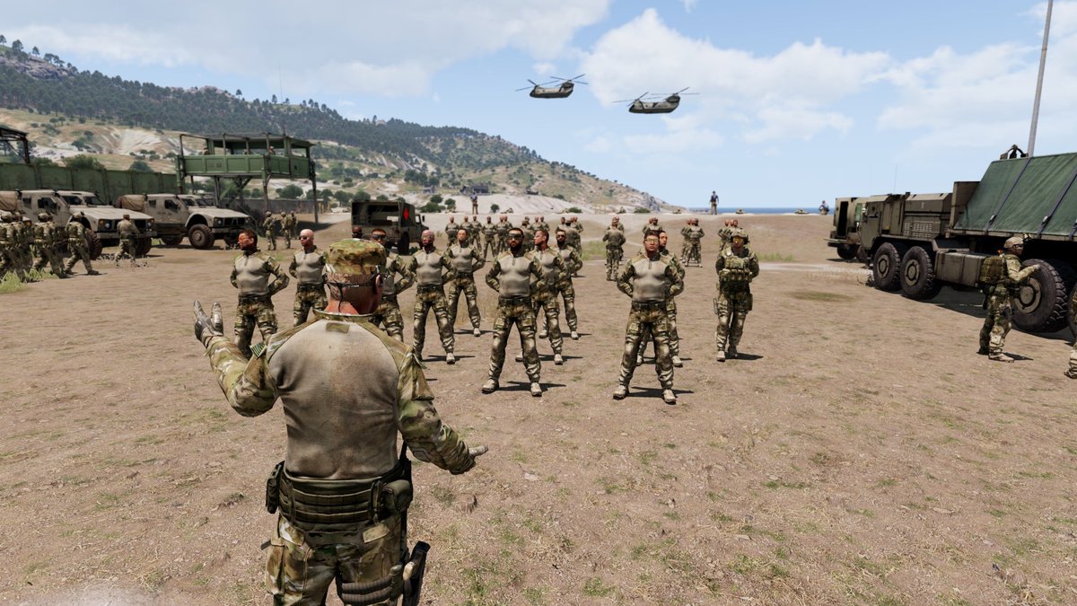 Theswanman12's tweet image. A small peek into a N.A.T.O Training Camp
#Arma3