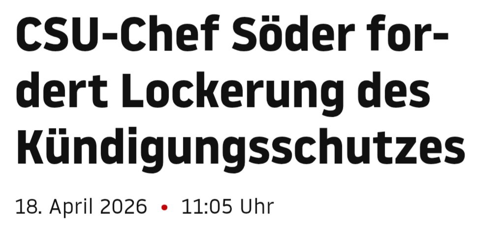 Wenn man glaubt,
es geht nicht blöder,
kommt eine Forderung 
von Markus Söder.
