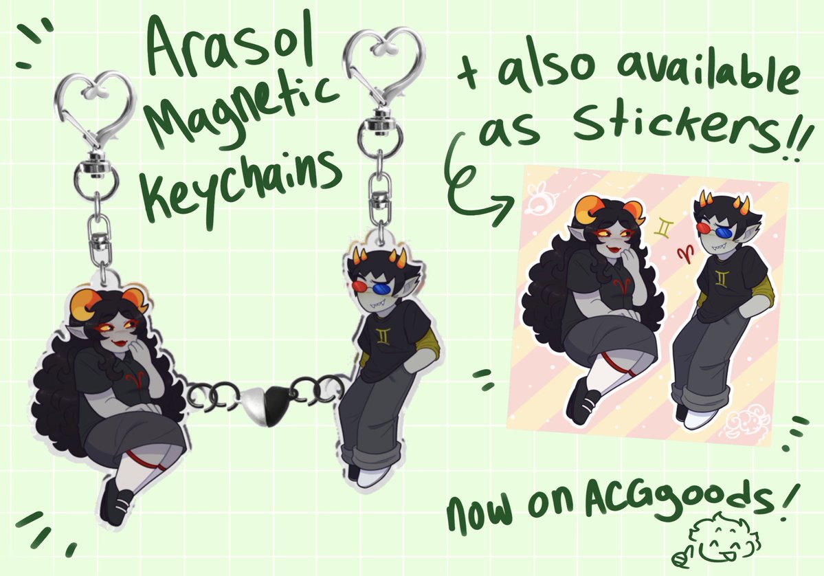Andro_Dino's tweet image. ok stuff #NOW 
arasol keychains and stickers now available on my acggoods shop :D