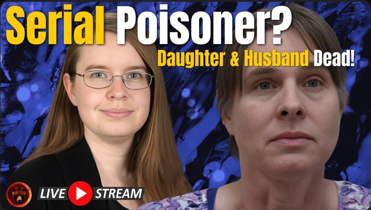 TrueCrimeFeline's tweet image. 💥𝕃𝕀𝕍𝔼𝕊𝕋ℝ𝔼𝔸𝕄💥
#GudrunCasperLeinenkugel
#NorthCarolina #Murder
#Hendersonville #NC
#MichaelSchmidt #LeelaLivis

Woman Accused of Poisoning Family With Deadly Chemical on Thanksgiving⁉️

#GrizzlyTrueCrime
Subscribe for updates! ⬇️
youtube.com/live/LJDOqHxSu…