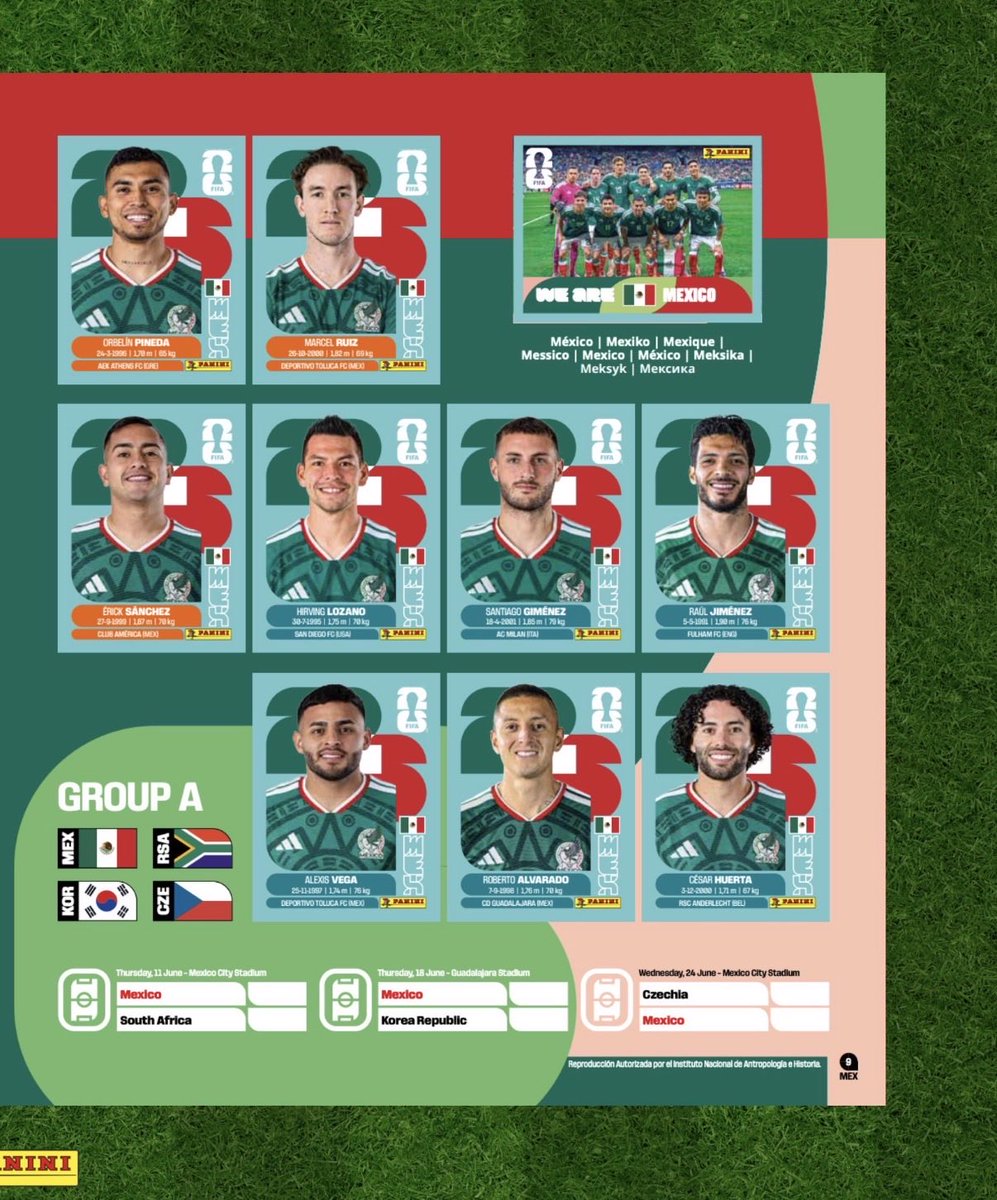 Portaluz_Mx's tweet image. La tradición que nos une cada 4 años, pero esta vez con el orgullo de ser locales. 🇲🇽🏟️ Así lucen las páginas de @miseleccionmx en el álbum de @PaniniAmerica para este Mundial 2026. ¡La piel chinita de ver el escudo en casa!

#Panini #Mundial2026 #SeleccionMexicana #SomosLocales