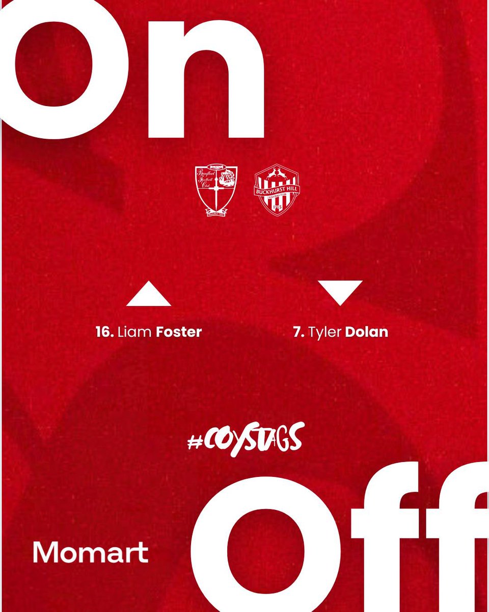 buckhursthillfc's tweet image. 90+1’ Our fourth and what looks to be our final change of the afternoon 🔄

⛴️1-2🦌 | #COYSTAGS #BuckhurstHill #InThisTogether | #ESL