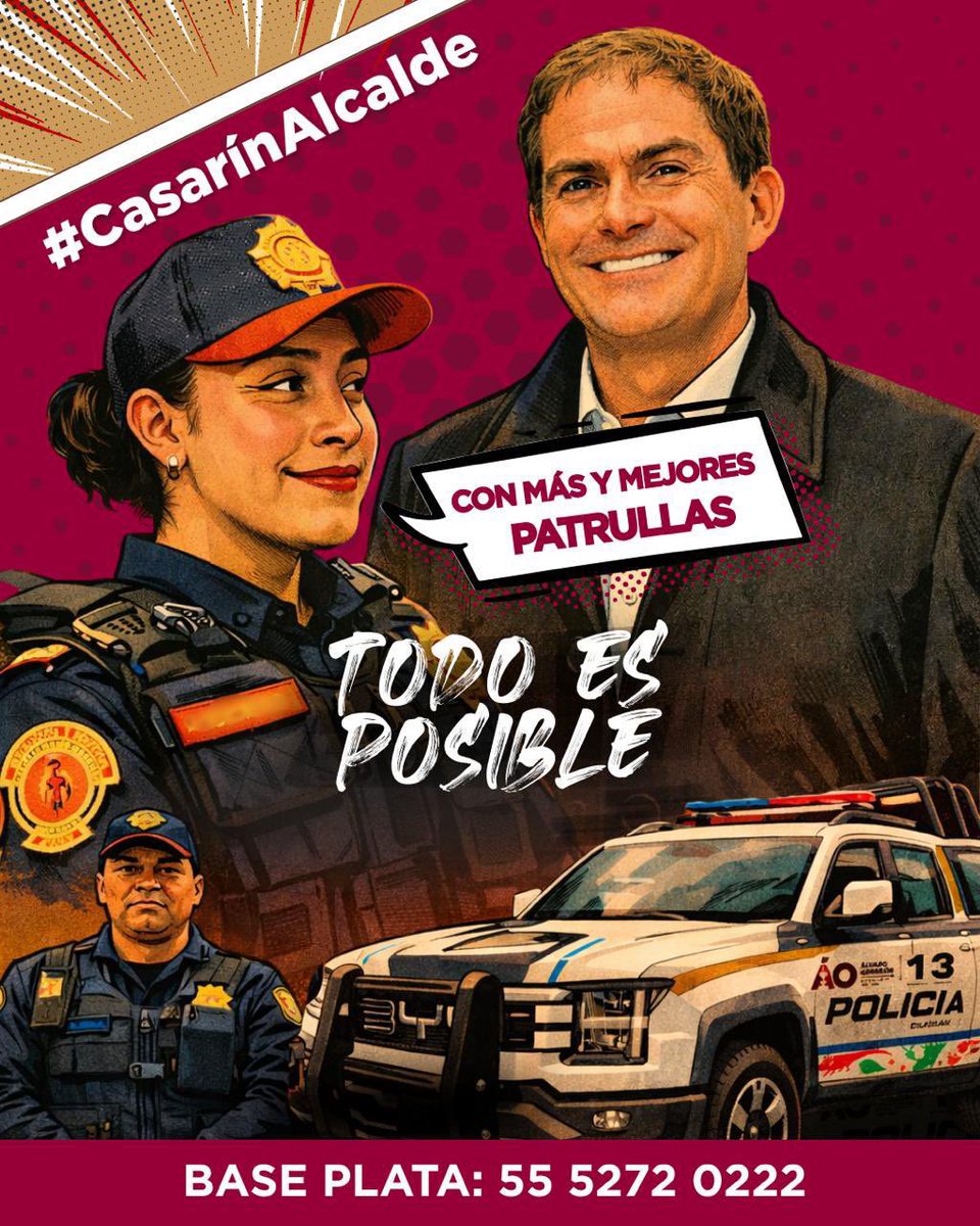 LopezCasarinJ's tweet image. En Álvaro Obregón estamos fortaleciendo la seguridad con una #Estrategia360ÁO: más y mejores patrullas, tecnología, coordinación y cercanía con la comunidad.

Porque cuando trabajamos en equipo, los resultados se ven en nuestras calles.

#TodoEsPosible cuando se gobierna con