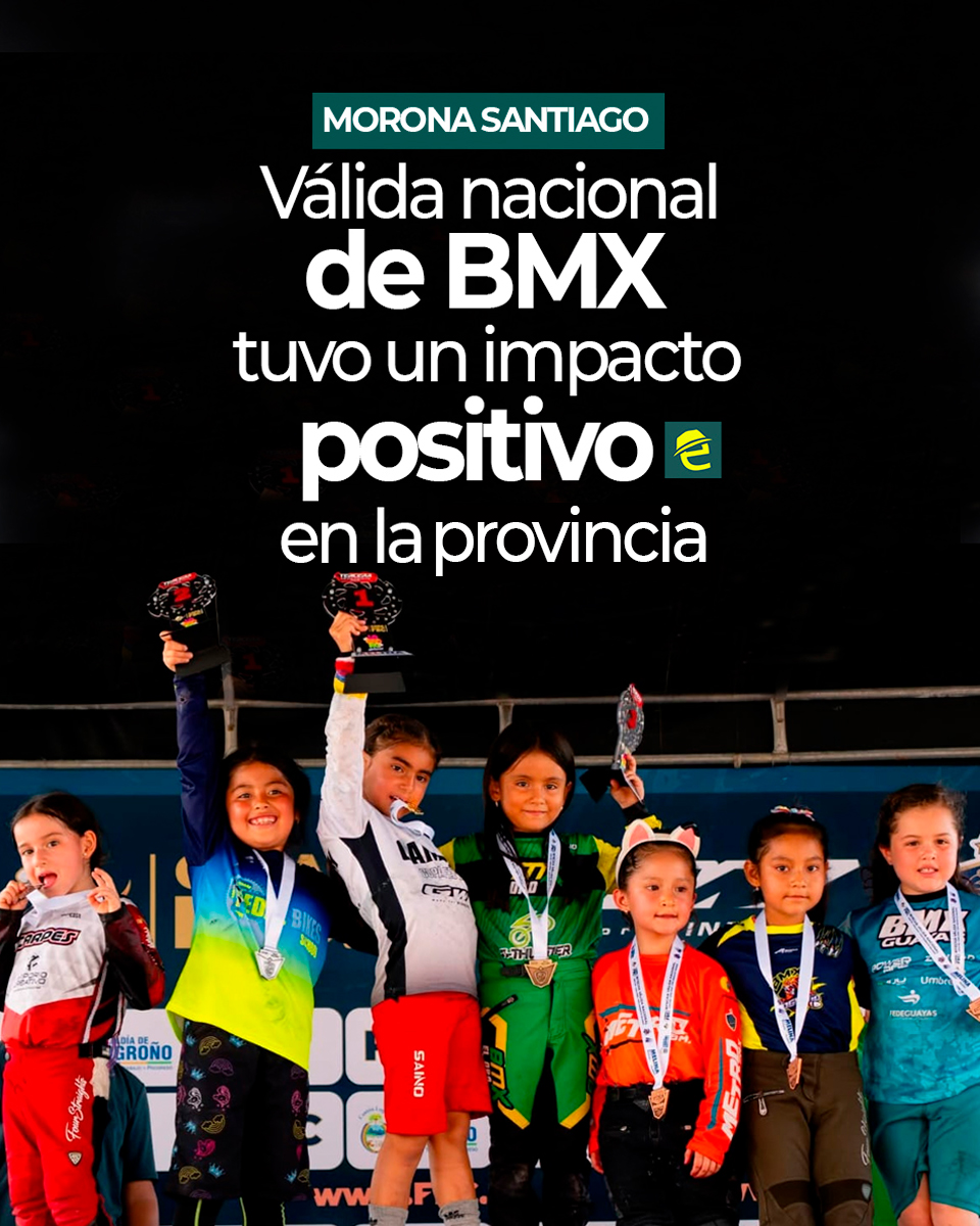 ExpresateMS's tweet image. [DEPORTES] EL DATO: #MoronaSantiago, el cantón #Logroño fue sede de la tercera válida nacional de ciclismo BMX, un evento que reunió a más de 462 pilotos, entre ellos deportistas internacionales 

#JunglaDeportiva 

Samara Benavides, oriunda del cantón #Sucúa logró el