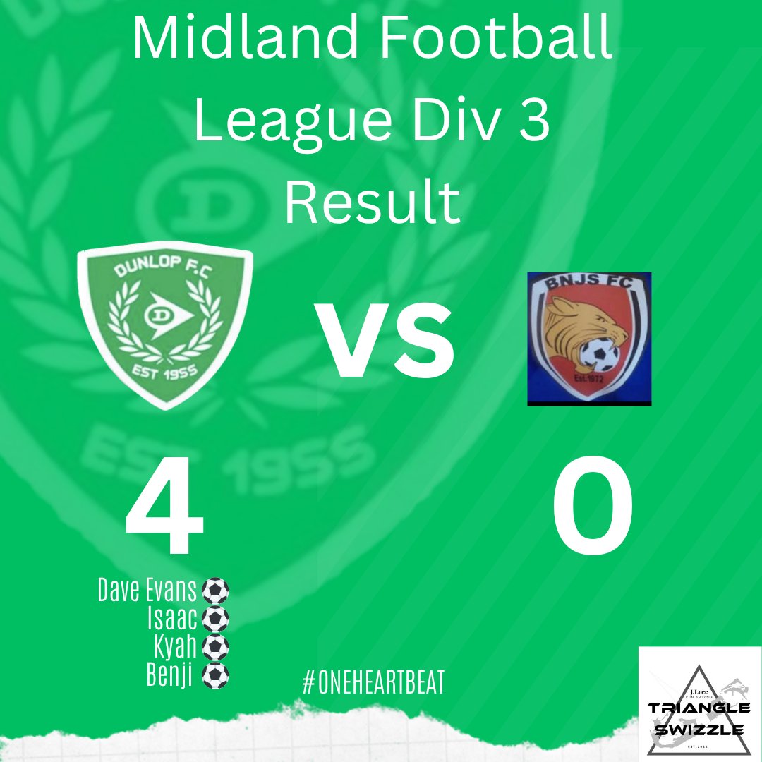 DunlopFC's tweet photo. Back to winning ways. Good solid performance 👏 

Best of luck @BNJS_FC rest of the season. 

@MidlandLeague
@BelstaffBadge 
@NonLeagueHQ1 https://t.co/QayhJCG51f