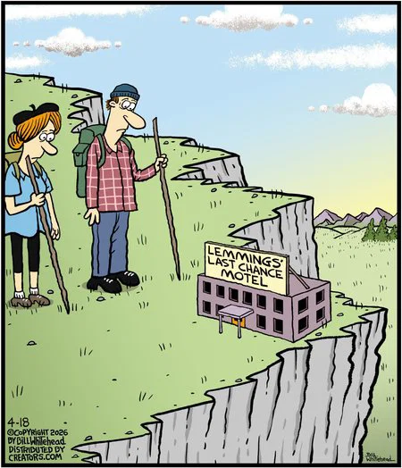 DalePederson's tweet image. #SaturdayVibes: It's a #confluence of #small #mammal #migration #myth #comics #today. First is "Frank and Ernest" by Thaves with a #WordPlay. Second is "Free Range" by Bill Whitehead with a #pure #visual.
#GoodLuck out there!