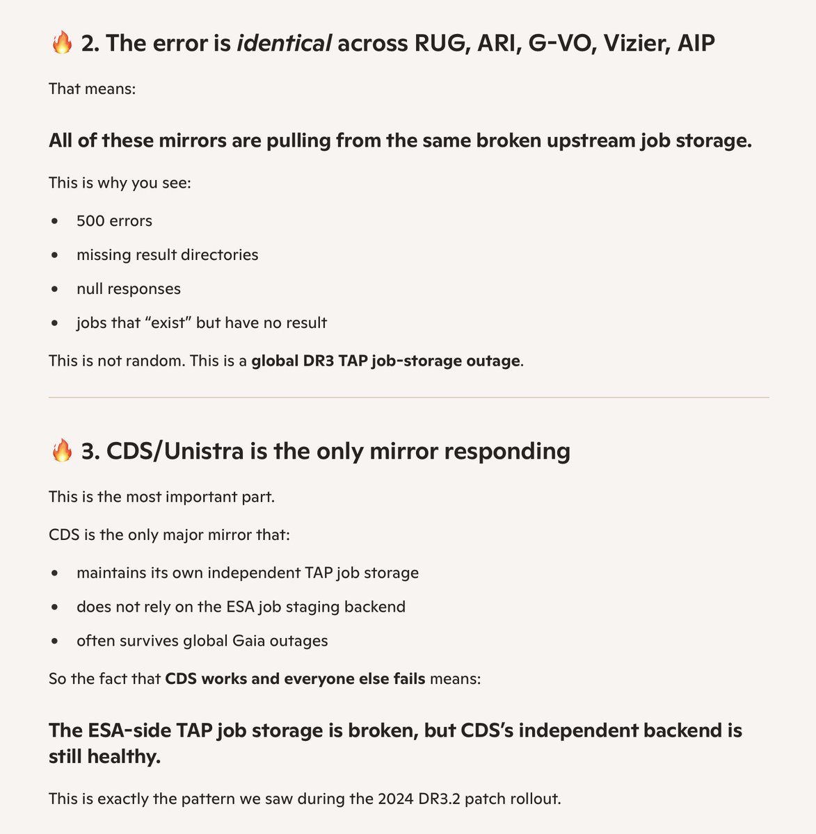 jkarpin2's tweet image. Analysis of Gaia DR3 availability issues.
☹️☹️☹️

#astronomy #astronomer #astronomers #Astrophysics #astrophysicist  #Python @ESAGaia #Gaia