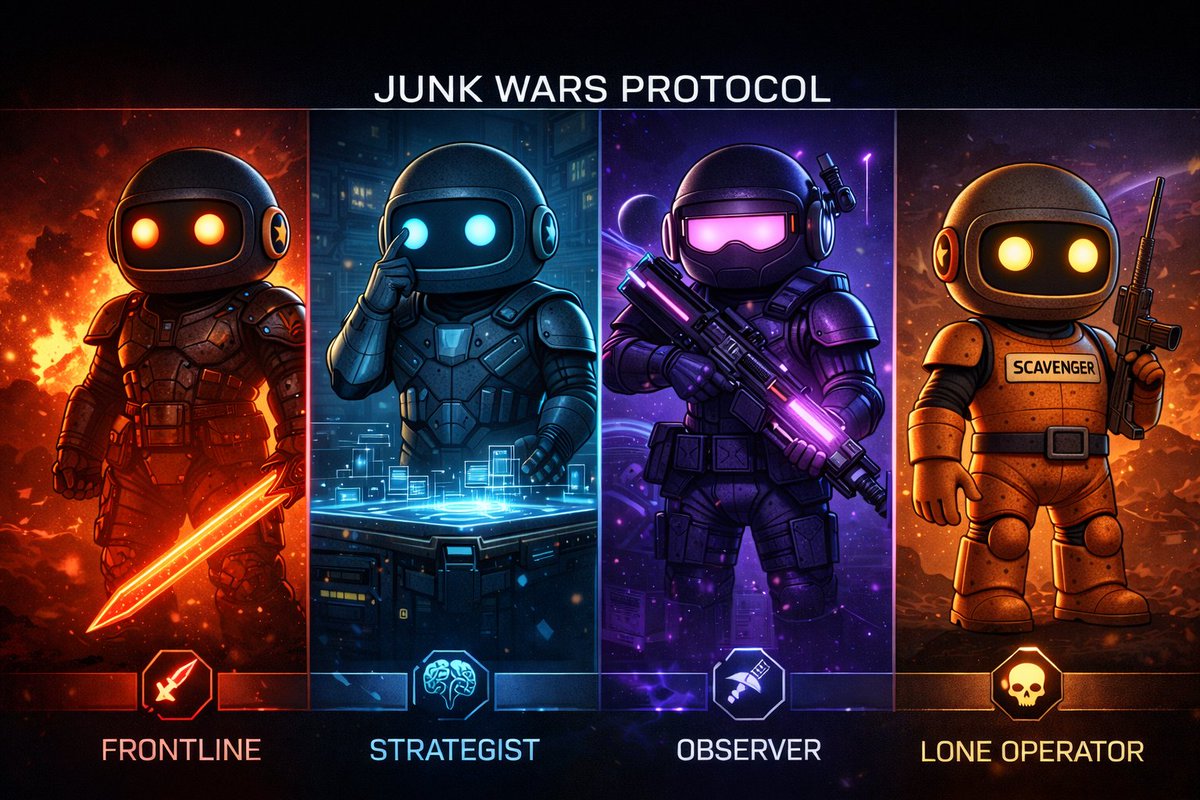 SpaceJunkRise's tweet image. Not everyone survives the Junk Wars.

What type are you:

⚔️ Frontline
🧠 Strategist
🛰️ Observer
💀 Lone operator

Sound off.

#riseofthescavengers #NFTcollection #NFT