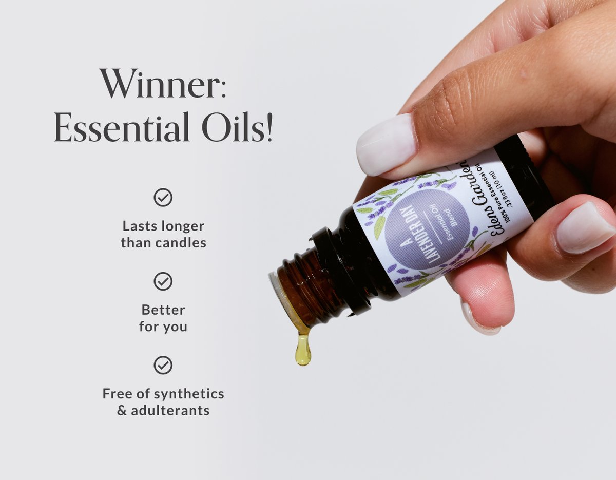 EdensGardenOils's tweet image. Our #essentialoils give you 100+ hours of pure, plant-powered aroma–no synthetics, no soot, no flame.  Diffuse the difference.

Shop Essential Oils ➙ tinyurl.com/267j73mp