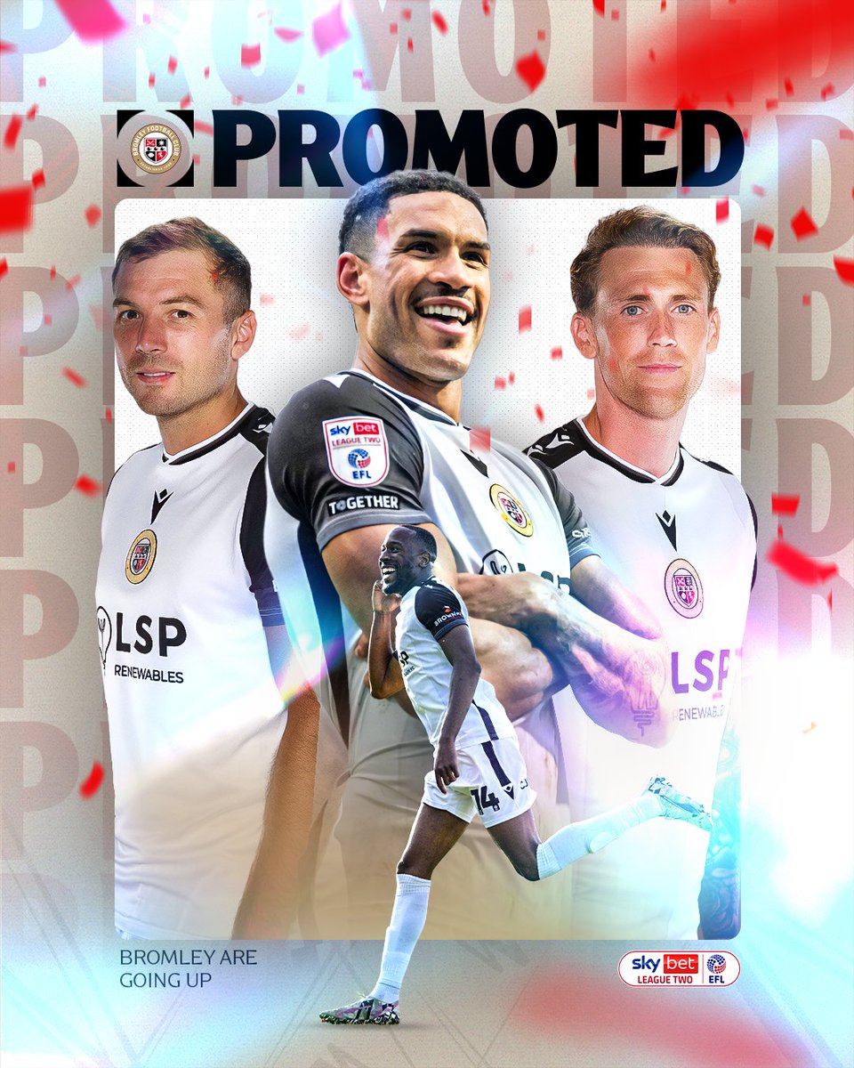 ⏫ <a href="/bromleyfc/">Bromley FC</a> ARE PROMOTED! 👏🥳

#EFL | #SkyBetLeagueTwo