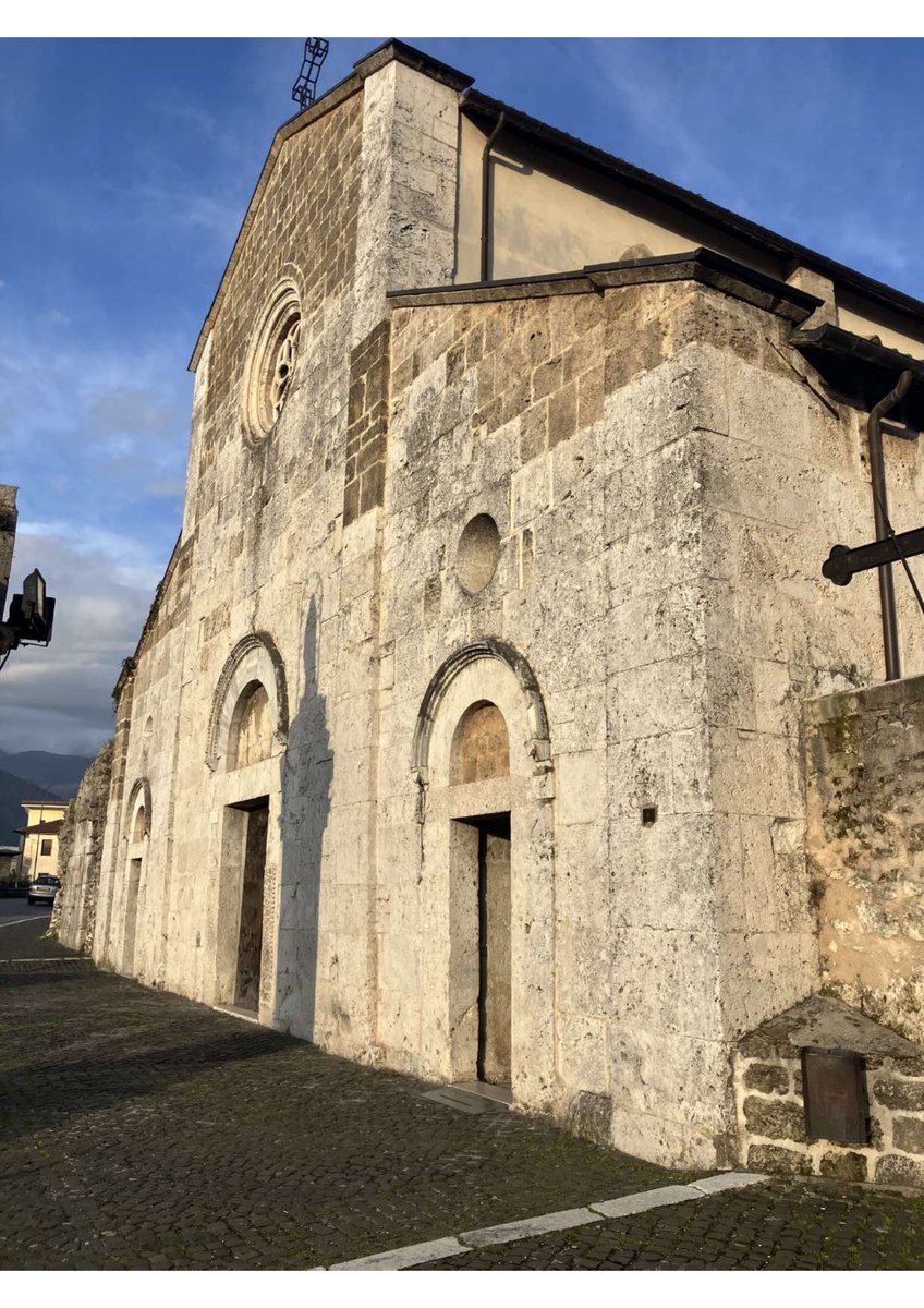 S. Domenico Sora lighted up by a bright sunset
Founded in XI by a Benedettinian Abbot called Domenico then become Saint for his miracle against snake bite 
The Church was likely to build on the Cicerone birth house as roman ruins show around