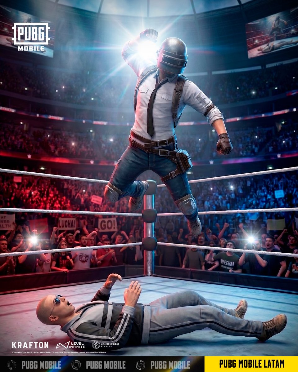 PUBGMOBILELATAM's tweet image. Este fin de semana es de luchitas. 💪🎉

y después unas partidas con el squad.🤜🤛🍗✨

#PUBGMOBILE
#PUBGMOBILELATAM
#MobileGaming