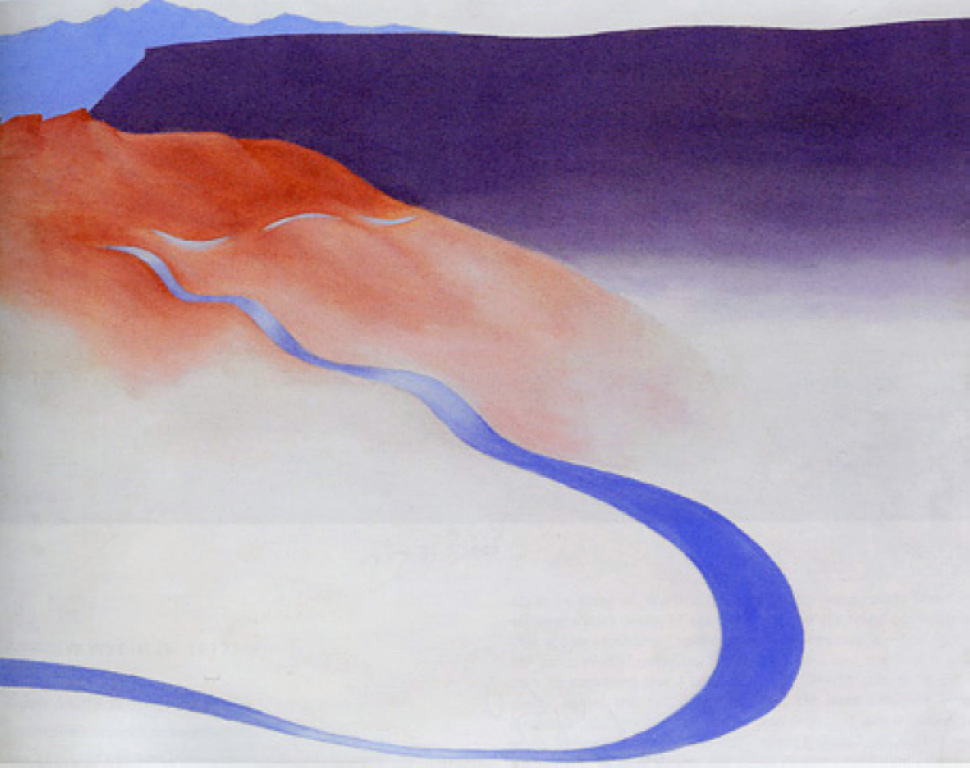Road to the Ranch #artbots #okeeffe