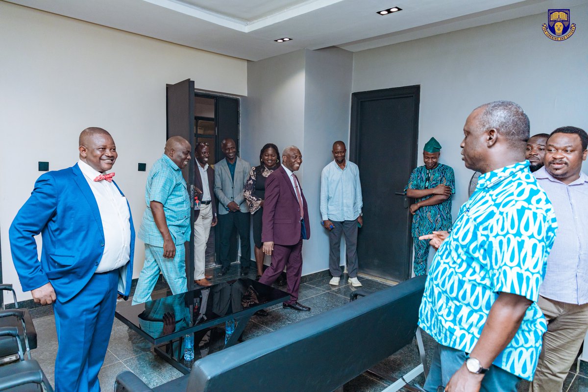oau_cor's tweet image. On 14 April 2026, the Vice‑Chancellor of Obafemi Awolowo University, Prof. Simeon Bamire, paid a courtesy visit to our new office complex to inspect the building and its facilities.
#research #cor #oau
