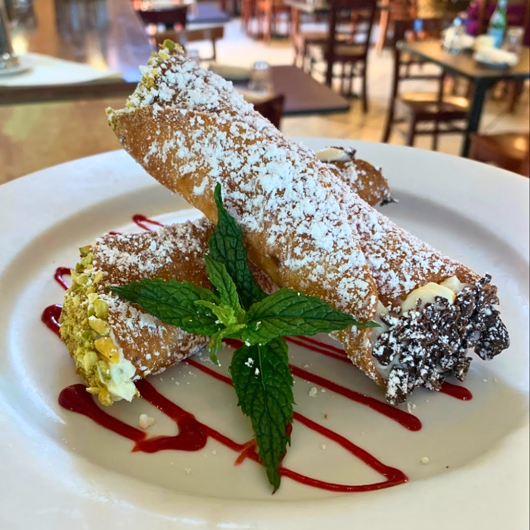 Save room for dessert! 🍰

Our cannolis are the perfect sweet finish to your meal - you won’t want to miss them! ✨