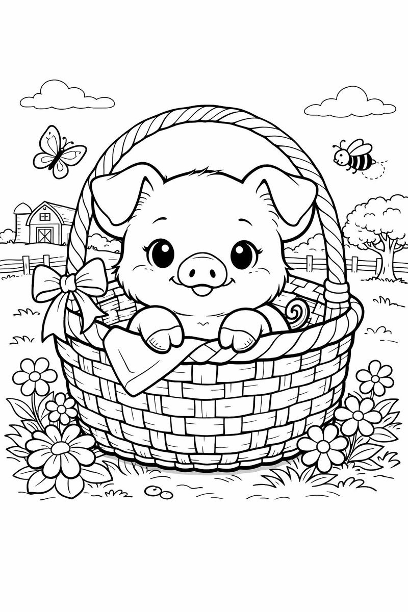 hamberger8i8122's tweet image. Cute piglets + fun farm scenes = hours of creative fun 🎨🐖
Perfect coloring book for young artists!

#Parenting #KidsLearning #ColoringBook