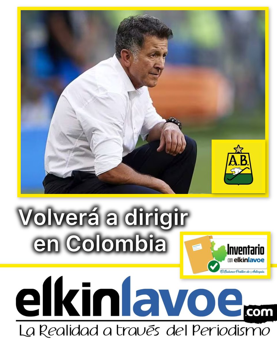 #PareOreja
⚽️ Juan Carlos Osorio asume un nuevo reto en el fútbol colombiano.

El reconocido entrenador será el nuevo técnico de Atlético Bucaramanga, tras la reciente salida de Leonel Álvarez del banquillo. El estratega llega con experiencia y recorrido para liderar al equipo