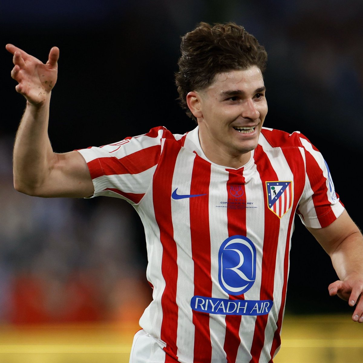 biwenger's tweet photo. ✅ Golazo en Champions contra el FC Barcelona 

✅ Golazo en Copa del Rey contra la Real Sociedad 

🕷️ La araña Julián SIEMPRE aparece en el momento adecuado https://t.co/4MlkuQuFO2