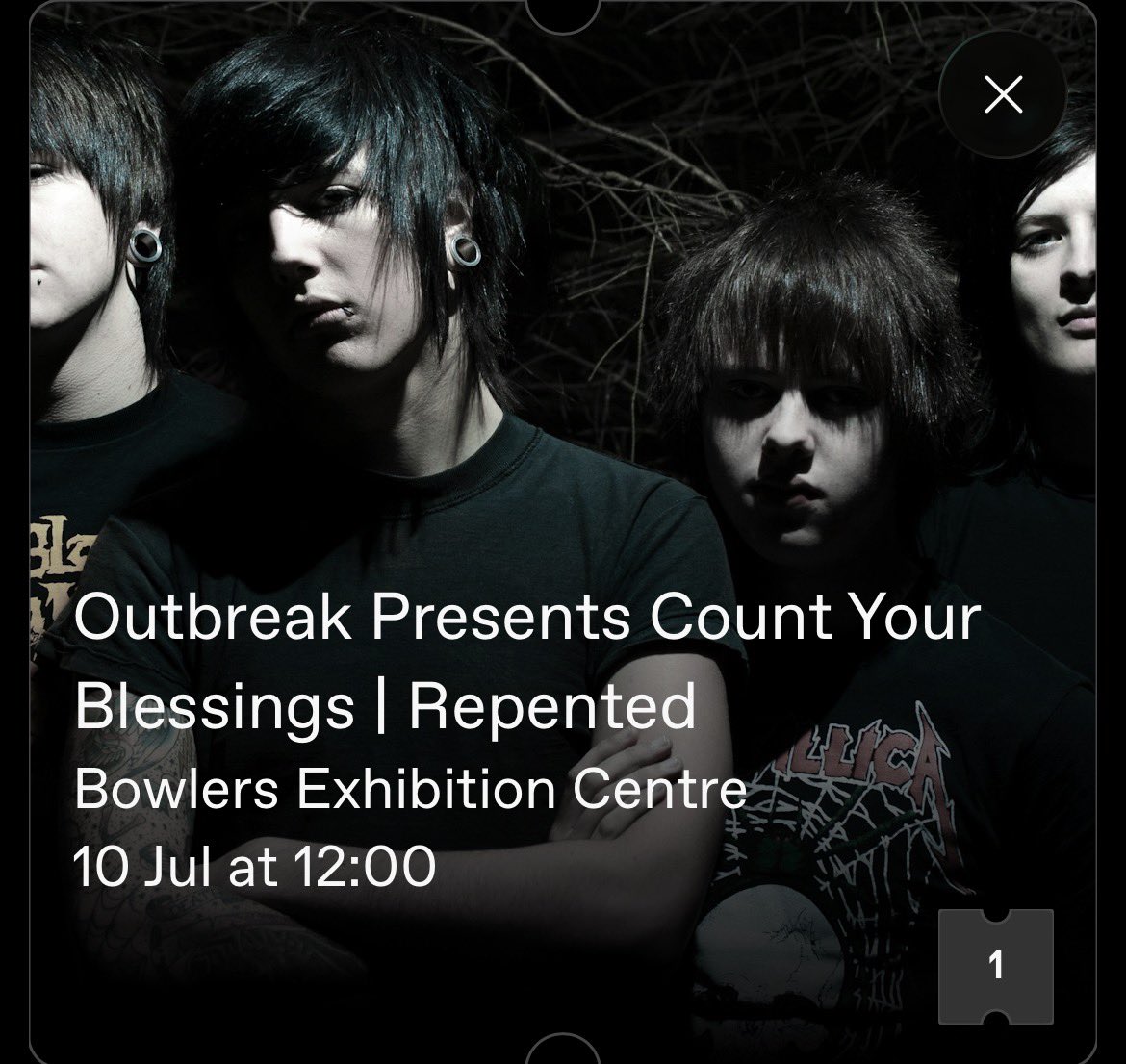 isnowgone22's tweet photo. Anyone else going to #bmth #countyourblessings #outbreak I’m looking to meet a few folks as I’m going solo! https://t.co/b8oiiVW9zJ