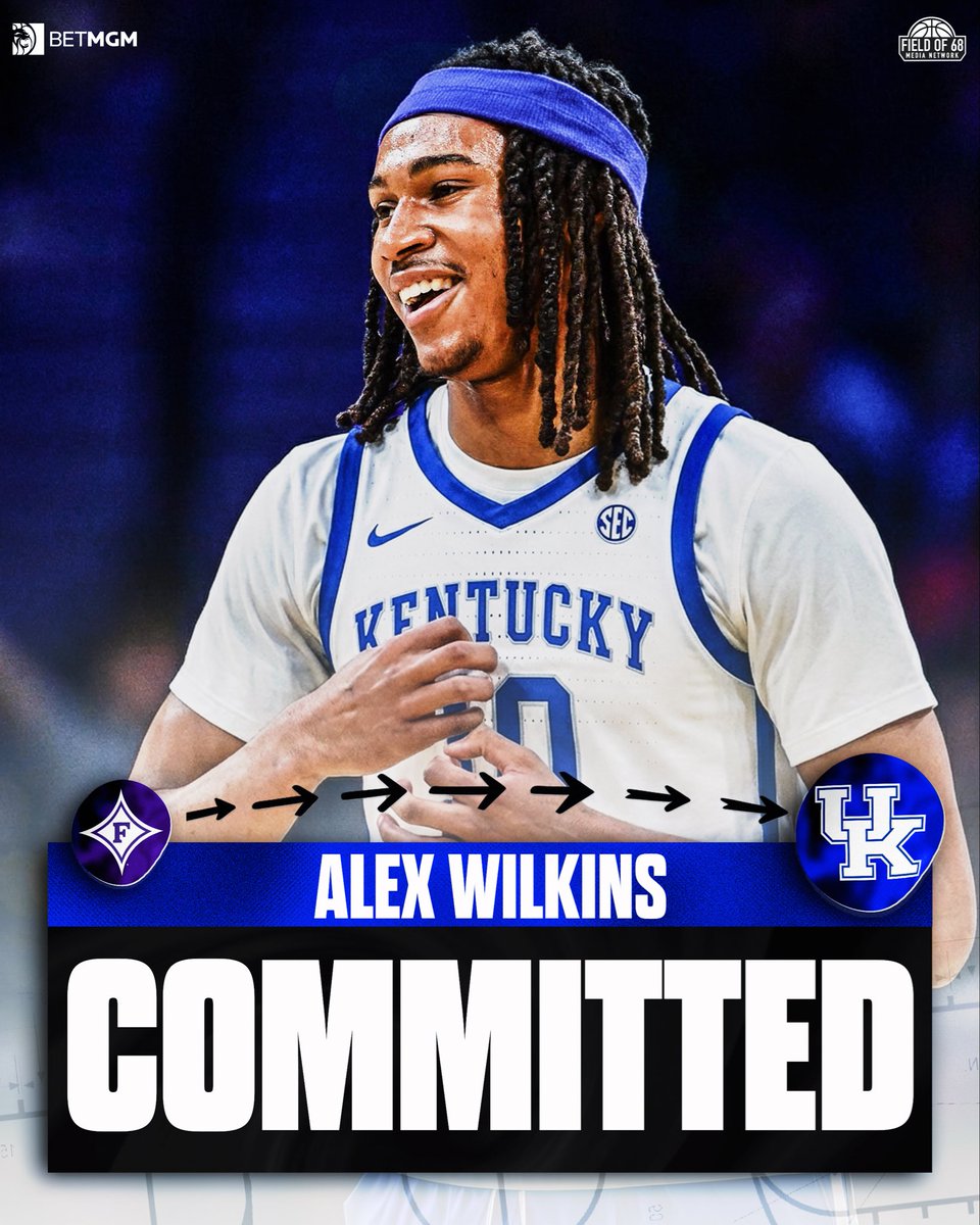 TheFieldOf68's tweet image. NEWS: Kentucky has landed Furman point guard Alex Wilkins, source told @TheFieldOf68. 

The 6-5 guard led Furman in scoring (17.8 ppg) and assists (4.7 apg) as a freshman.