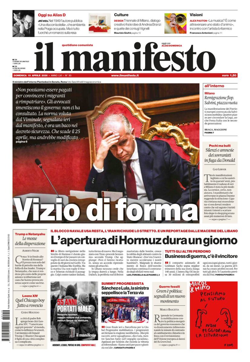 il manifesto tweet media