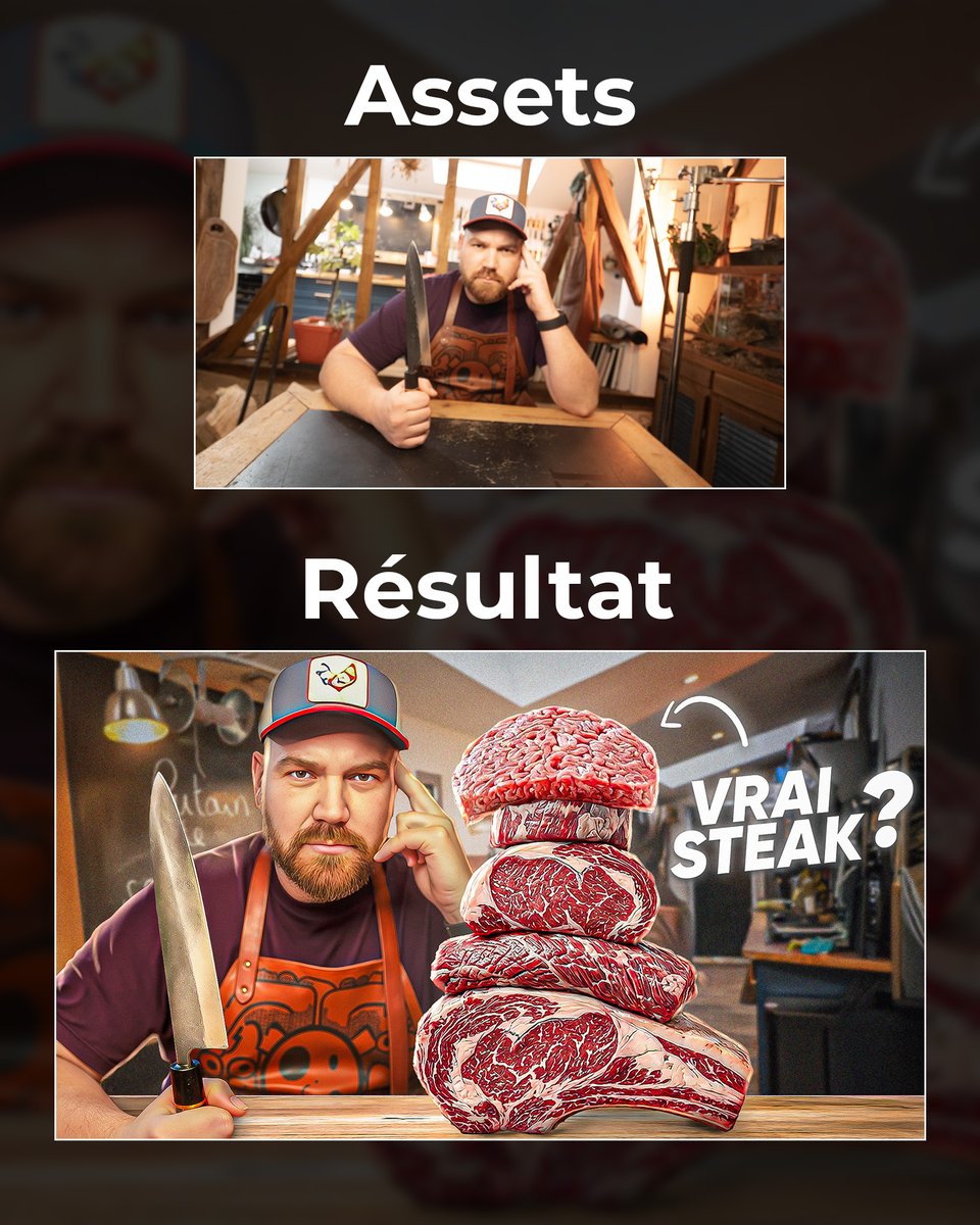 TheoLdx_'s tweet image. D'une photo bien floue à une minia à plus de 100k vues 🖌️🎨🖼️

#Thumbnail #ThumbnailFood #Food #Miniamaker

Ça fait un peu IA mais bon il fallait bien rattraper ce visage flou !