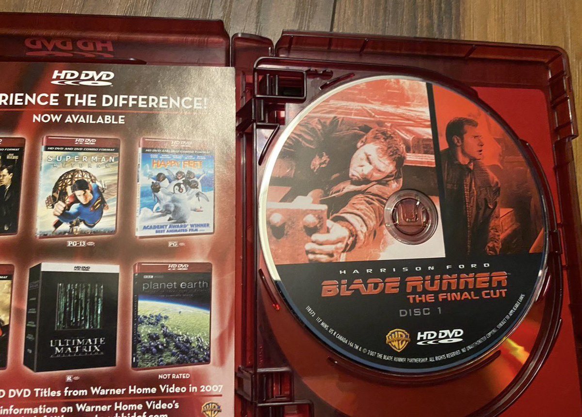 the4kCollectivE's tweet image. On this special day. Some more HD-DVD stuff. #PhysicalMedia #HDDVD #BladeRunner
