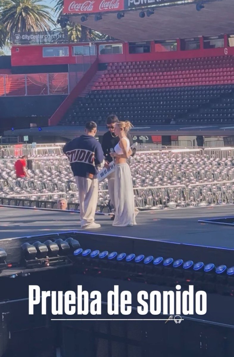 TINI ensayando en la prueba de sonido con La T y La M 🇦🇷
