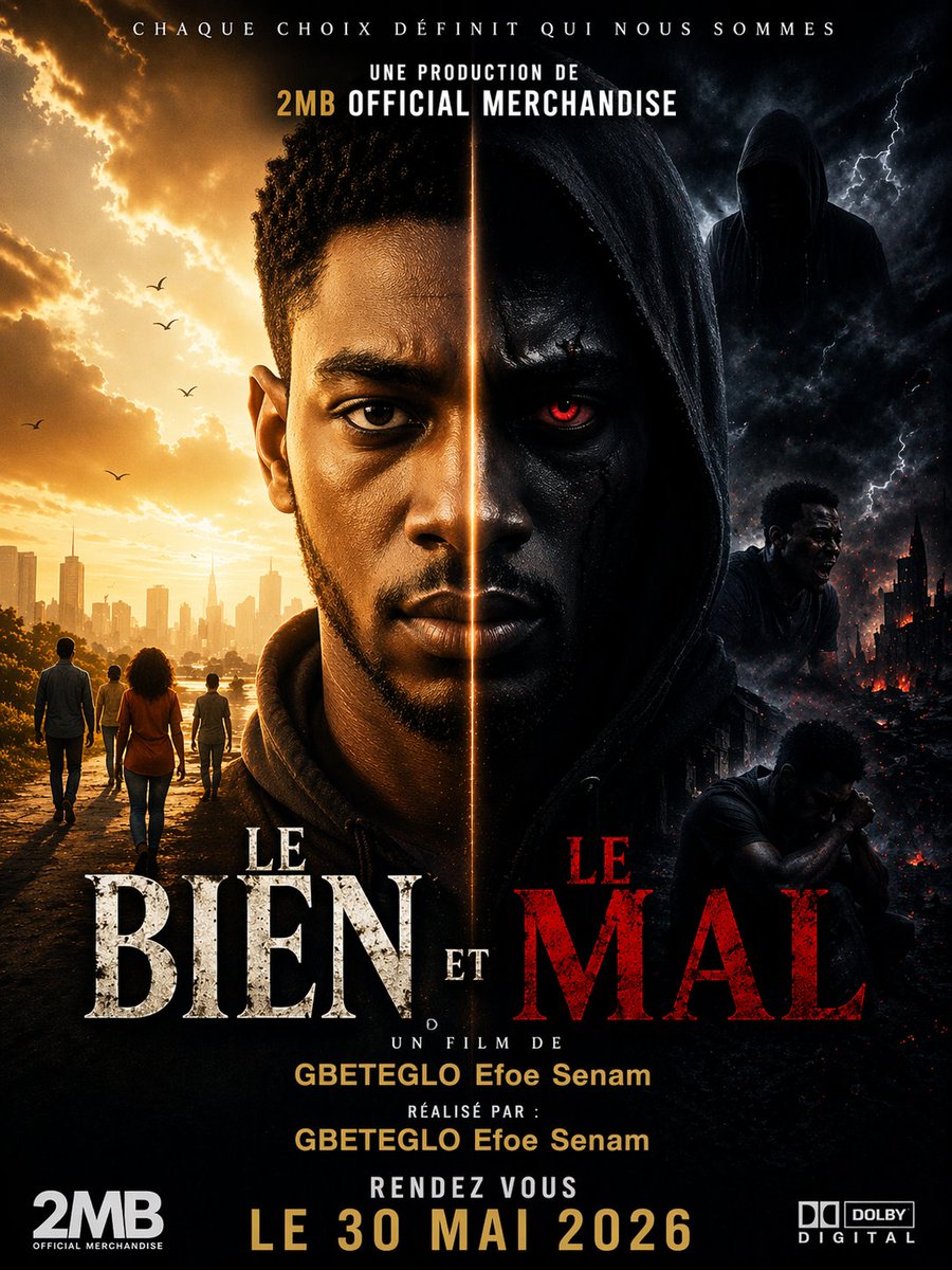 2mb_g's tweet photo. Dans le silence de la nuit
J’entends deux voix qui me poursuivent
L’une me parle de lumière
L’autre veut voir mon âme en guerre.

UNE PRODUCTION DE 2MB OFFICIAL MERCHANDISE (GBETEGLO Efoe Senam)

#2MB
#2mbOfficialMerchandise https://t.co/LlN1Ekxkc3